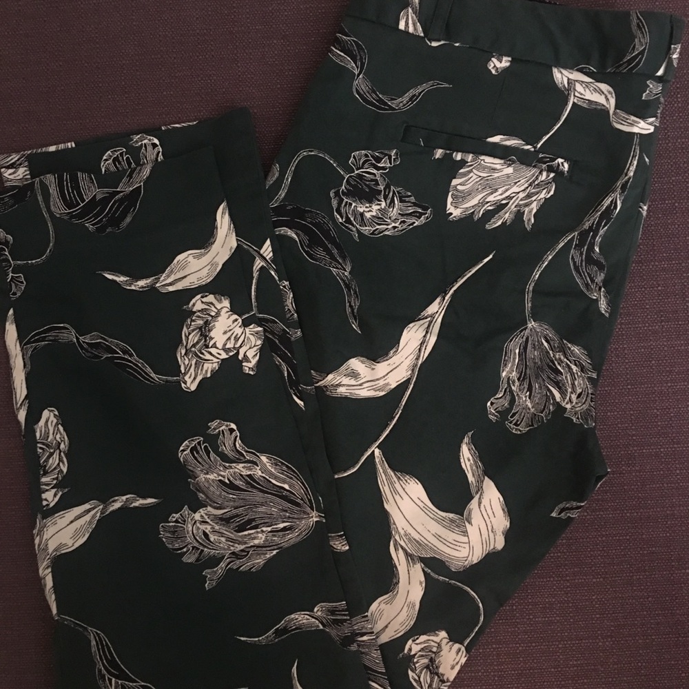 banana republic pants! Very nice spring print